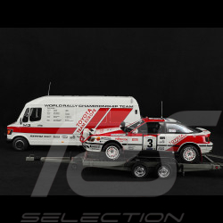 Set Rallye Toyota Celica GT-Four ST165 n° 3 Vainqueur Rallye Safari 1990 avec Remorque 1/18 Ottomobile OT480