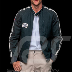 Carroll Shelby O'Shell Canvas-Jacke Marineblau / Weiße Streifen - Herren