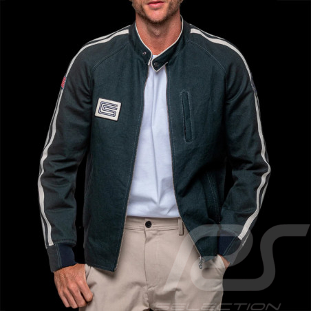 Carroll Shelby O'Shell Canvas Jacket Navy Blue / White Stripes - Men