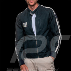 Veste Carroll Shelby O'Shell Canvas Bleu Marine / Bandes Blanches - Homme