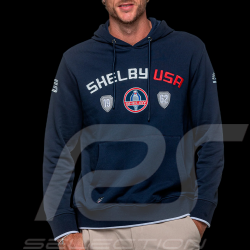 Carroll Shelby Mustang Hoodie Navy Blue - Men