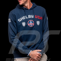 Sweat Carroll Shelby Mustang À Capuche Bleu Marine - Homme