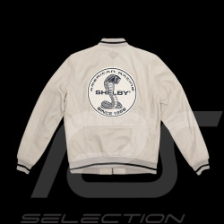 Carroll Shelby Leather Jacket Dallas Ecru - Men