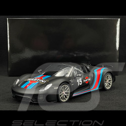 Porsche 918 Spyder n° 15 Weissach Package Martini 2013 Matte Black 1/18 Autoart 77929