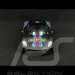 Porsche 918 Spyder n° 15 Weissach Package Martini 2013 Matte Black 1/18 Autoart 77929