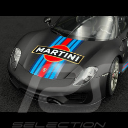 Porsche 918 Spyder n° 15 Weissach Package Martini 2013 Matte Black 1/18 Autoart 77929