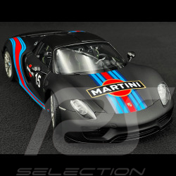 Porsche 918 Spyder n° 15 Weissach Package Martini 2013 Matte Black 1/18 Autoart 77929