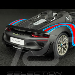 Porsche 918 Spyder n° 15 Weissach Package Martini 2013 Matte Black 1/18 Autoart 77929