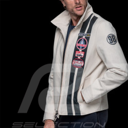 Veste Carroll Shelby Snake Canvas Ecru / Bandes Bleu Marine - Homme