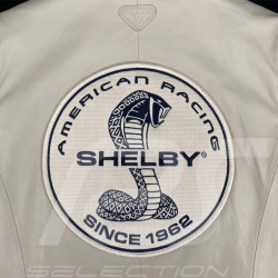 Veste Cuir Carroll Shelby Dallas Écru - Homme