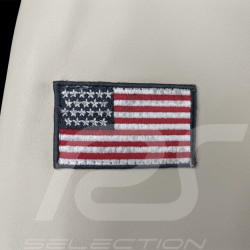 Carroll Shelby Lederjacke Dallas Ecru - Herren