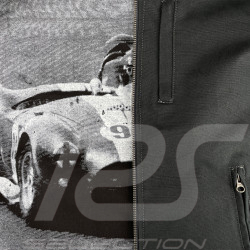 Carroll Shelby O'Shell Canvas-Jacke Marineblau / Weiße Streifen - Herren