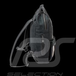 Sac à Dos Carroll Shelby GT40 en Cuir et Canvas Bleu Marine / Bandes Écru