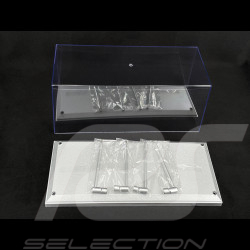 Miniature Display Case 1/18 Silver LED Lighting 189922