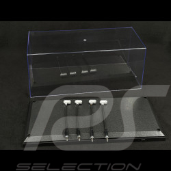 Miniatur-Vitrinen-Set 1/18 Schwarze LED-Beleuchtung 189910