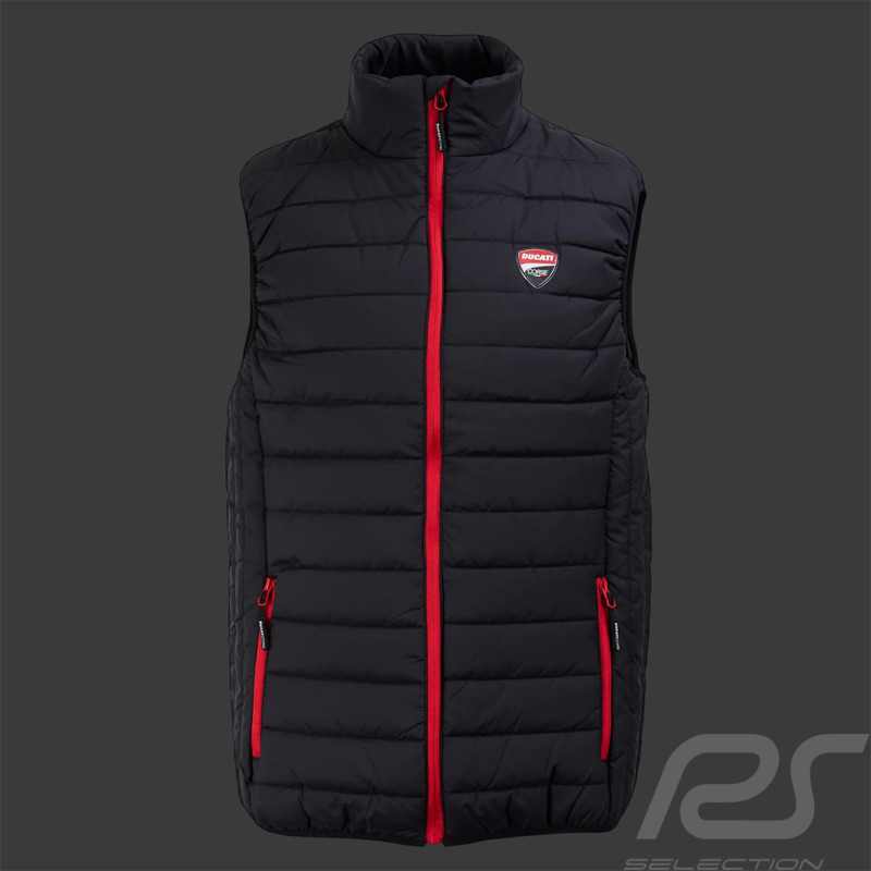 Ärmellose Ducati Steppjacke Schwarz / Rot SD2642 - Unisex