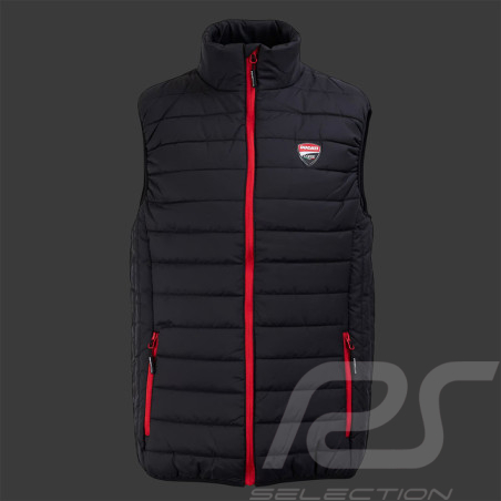 Ärmellose Ducati Steppjacke Schwarz / Rot SD2642 - Unisex