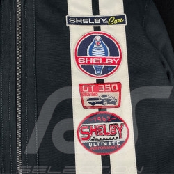 Carroll Shelby Snake Canvas-Jacke Marineblau / Ecru-Streifen - Herren