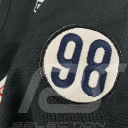 Carroll Shelby Snake Canvas Jacket Navy Blue / Ecru Stripes - Men