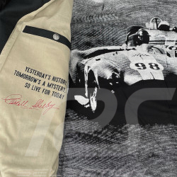 Carroll Shelby Snake Canvas Jacket Navy Blue / Ecru Stripes - Men