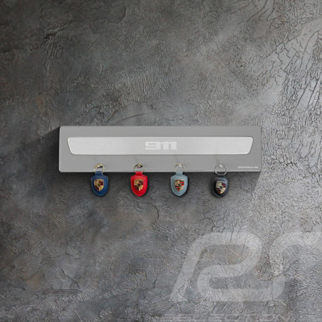 Large Porsche 911 Key Holder Chalk Gray WAP0506040TSBR