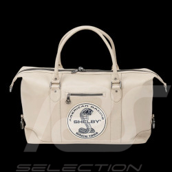 Sac de Voyage Carroll Shelby Big D 48H en Cuir Sheep Crown Écru