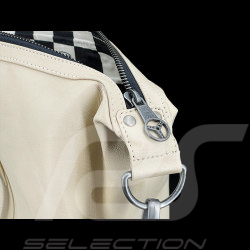 Sac de Voyage Carroll Shelby Big D 48H en Cuir Sheep Crown Écru