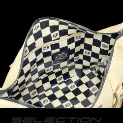 Sac de Voyage Carroll Shelby Big D 48H en Cuir Sheep Crown Écru