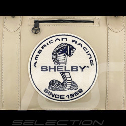 Sac de Voyage Carroll Shelby Big D 48H en Cuir Sheep Crown Écru