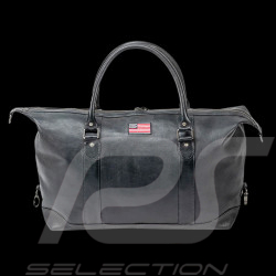 Sac de Voyage Carroll Shelby Big D 48H en Cuir Sheep Crown Bleu Marine