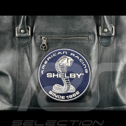 Carroll Shelby Reisetasche Big D 48H aus Leder Sheep Crown Marineblau
