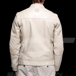 Steve McQueen Leather Jacket x 24h Le Mans Austin Ecru 28075-E - Men