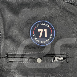Steve McQueen Leather Jacket x 24h Le Mans Austin Navy Blue 28075-N - Men's