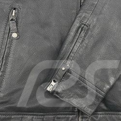 Steve McQueen Lederjacke x 24h Le Mans Austin Marineblau 28075-N - Herren