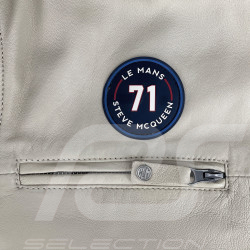 Steve McQueen Lederjacke x 24h Le Mans Austin Ecru 28075-E - Herren