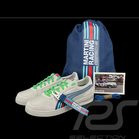 Chaussure Porsche Martini Racing Puma Gris + Sac + Porte-clés Edition Limitée WAP101T0MR