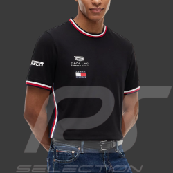 T-Shirt Cadillac F1 Team x Tommy Hilfiger Liseré Tricolore 2026 Noir MN0MN00076BDS - Mixte