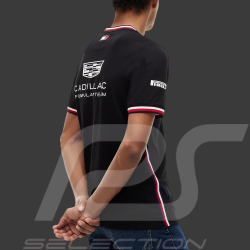 Cadillac T-Shirt F1 Team x Tommy Hilfiger mit Dreifarbigen Zierstreifen 2026 Schwarz MN0MN00076BDS - Unisex