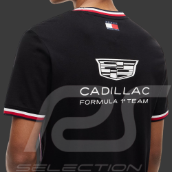 T-Shirt Cadillac F1 Team x Tommy Hilfiger Liseré Tricolore 2026 Noir MN0MN00076BDS - Mixte