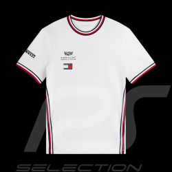 T-Shirt Cadillac F1 Team x Tommy Hilfiger Liseré Tricolore 2026 Blanc MN0MN00076YBR - Mixte