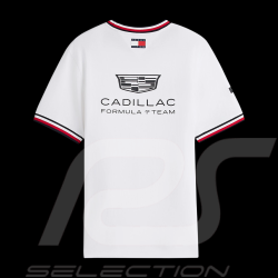 Cadillac T-Shirt F1 Team x Tommy Hilfiger with Tricolor Trim 2026 White MN0MN00076YBR - Unisex