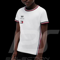 Cadillac T-Shirt F1 Team x Tommy Hilfiger 2026 with Tricolor Trim White KS0KS00787YBR - Kid
