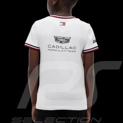 Cadillac T-Shirt F1 Team x Tommy Hilfiger 2026 with Tricolor Trim White KS0KS00787YBR - Kid