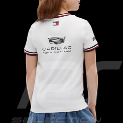 Cadillac T-Shirt F1 Team x Tommy Hilfiger 2026 with Tricolor Trim White KS0KS00787YBR - Kid