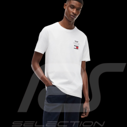 Cadillac T-Shirt F1 Team x Tommy Hilfiger Logos 2026 Weiß MN0MN00082YBR - Unisex