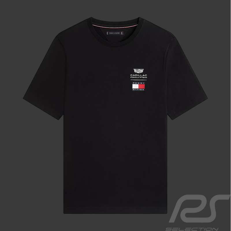 T-Shirt Cadillac F1 Team x Tommy Hilfiger Logos 2026 Noir MN0MN00082BDS - Mixte