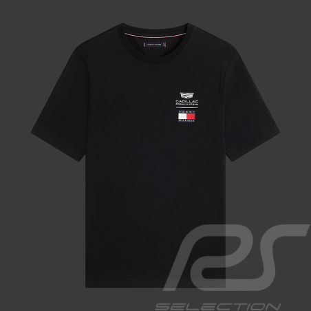 Cadillac T-Shirt F1 Team x Tommy Hilfiger Logos 2026 Black MN0MN00082BDS - Unisex