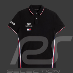 Polo Cadillac F1 Team x Tommy Hilfiger Liseré Tricolore 2026 Noir MN0MN00072BDS - Mixte