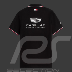 Cadillac Poloshirt F1 Team x Tommy Hilfiger 2026 mit Dreifarbigen Zierstreifen Schwarz MN0MN00072BDS - Unisex