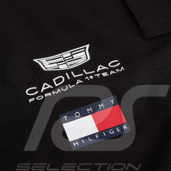 Cadillac Polo Shirt F1 Team x Tommy Hilfiger 2026 with Tricolor Trim Black MN0MN00072BDS - Unisex